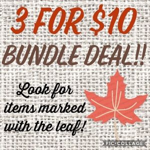 🍁 3 for $10 BUNDLE SALE!